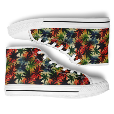 Chokefish™ Urban Peak Retro High Tops-Cannabis-004